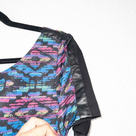 Plenty by Tracy Reese Multicolored Aztec‎ Printed Mini Dress Size 10 - Picture 3 of 8